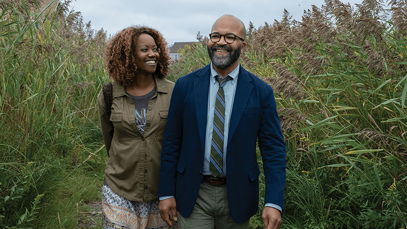 Erika Alexander (left) and Jeffrey Wright (right) in American Fiction (2023)